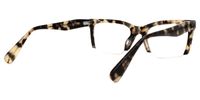 Vivienne - Rectangle Light/Tortoise Eyeglasses | Vooglam Side View