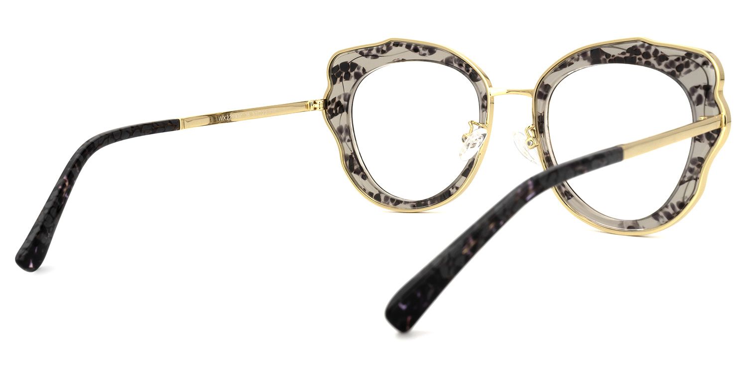 Geometric Leopard Eyeglasses | Vooglam.com Side View