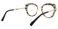 Geometric Leopard Eyeglasses | Vooglam.com Side View