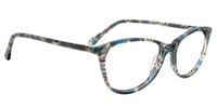 Joss Oval Blue/Floral Eyeglasses - 6