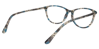 Joss Oval Blue/Floral Eyeglasses - 4
