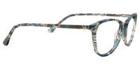 Joss Oval Blue/Floral Eyeglasses - 5