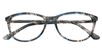 Joss Oval Blue/Floral Eyeglasses - 2