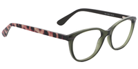 Glossy Dark Green Cat Eye Glasses 