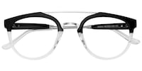 Edith Aviator Black/Crystal Eyeglasses - 2