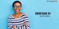 Geometric Peacock/Blue Eyeglasses | Vooglam.com 