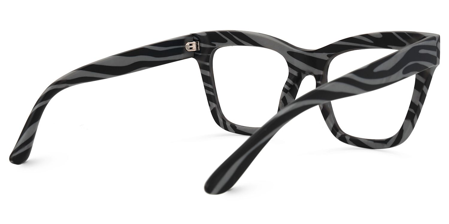 Rectangle Pattern Eyeglasses | Vooglam.com Side View