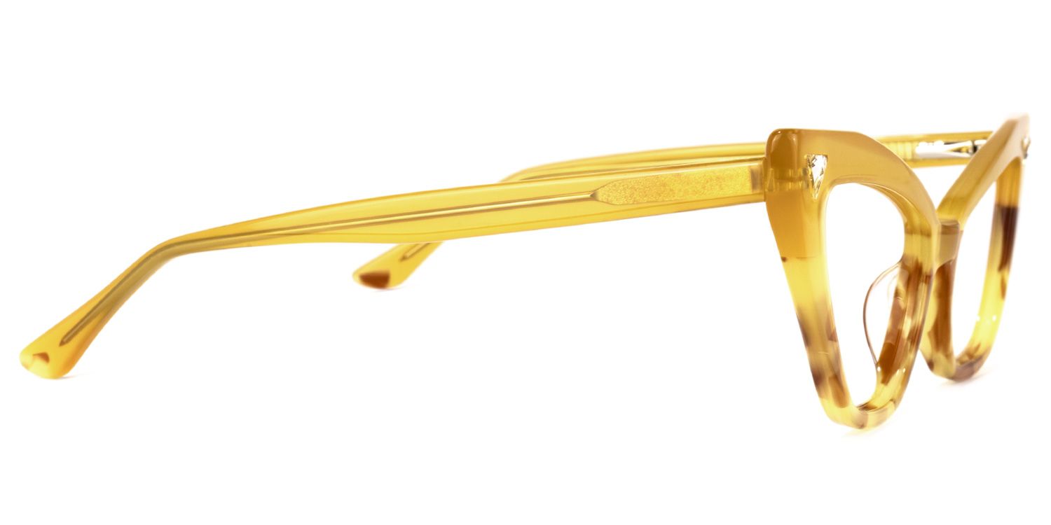 Sharde - Cat Eye Yellow Eyeglasses product detail 4