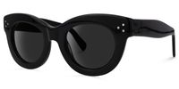 Cat Eye Black Sunglasses | Vooglam.com Front View