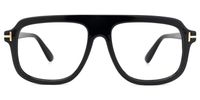 Bryan - Aviator Black Eyeglasses | Vooglam Angle View