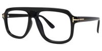 Bryan - Aviator Black Eyeglasses | Vooglam Front View