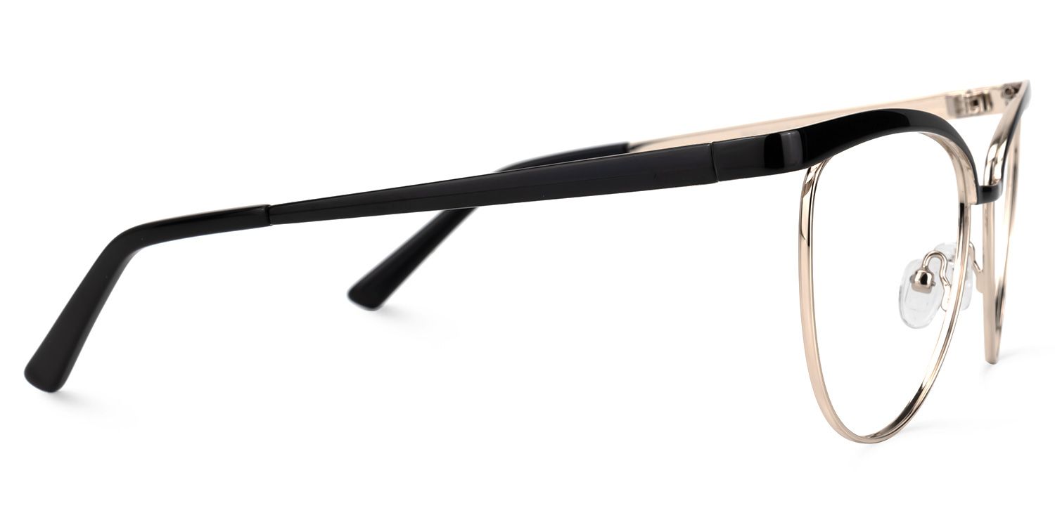 Browline Black Eyeglasses | Vooglam.com 4