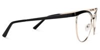 Browline Black Eyeglasses | Vooglam.com 
