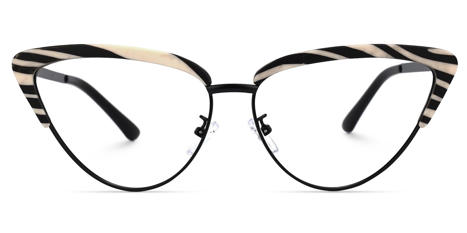 Esposito - Cat Eye Pattern Eyeglasses | Vooglam Angle View