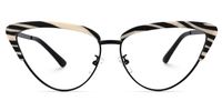 Esposito - Cat Eye Pattern Eyeglasses | Vooglam Angle View