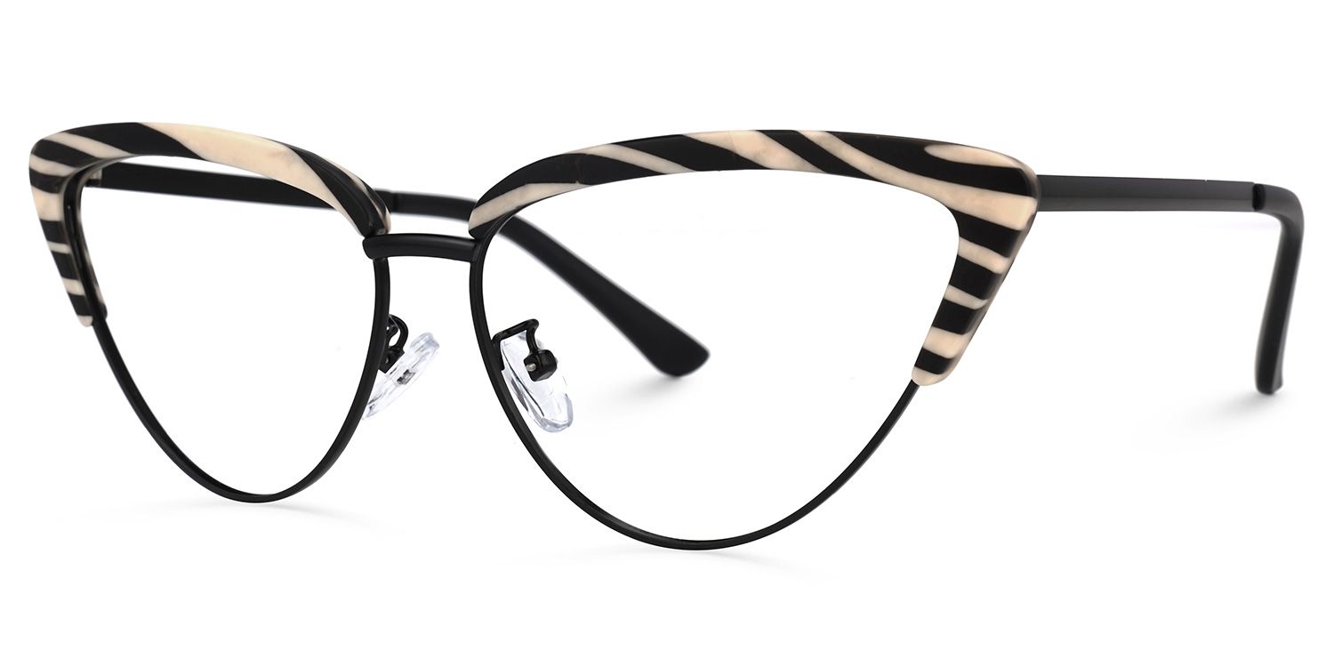 Esposito - Cat Eye Pattern Eyeglasses | Vooglam Front View