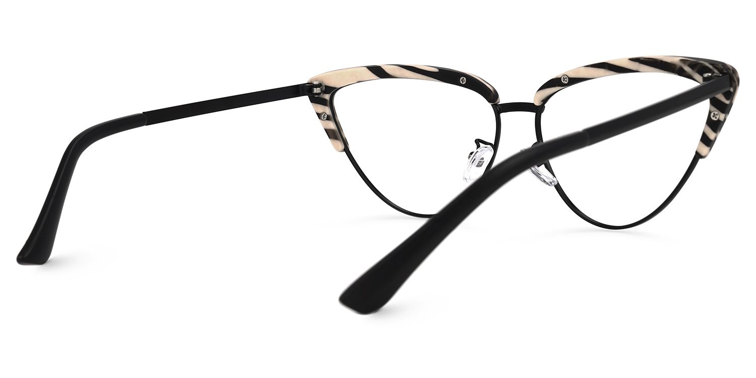 Esposito - Cat Eye Pattern Eyeglasses | Vooglam Side View