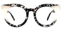 Round Pattern Eyeglasses | Vooglam.com Angle View
