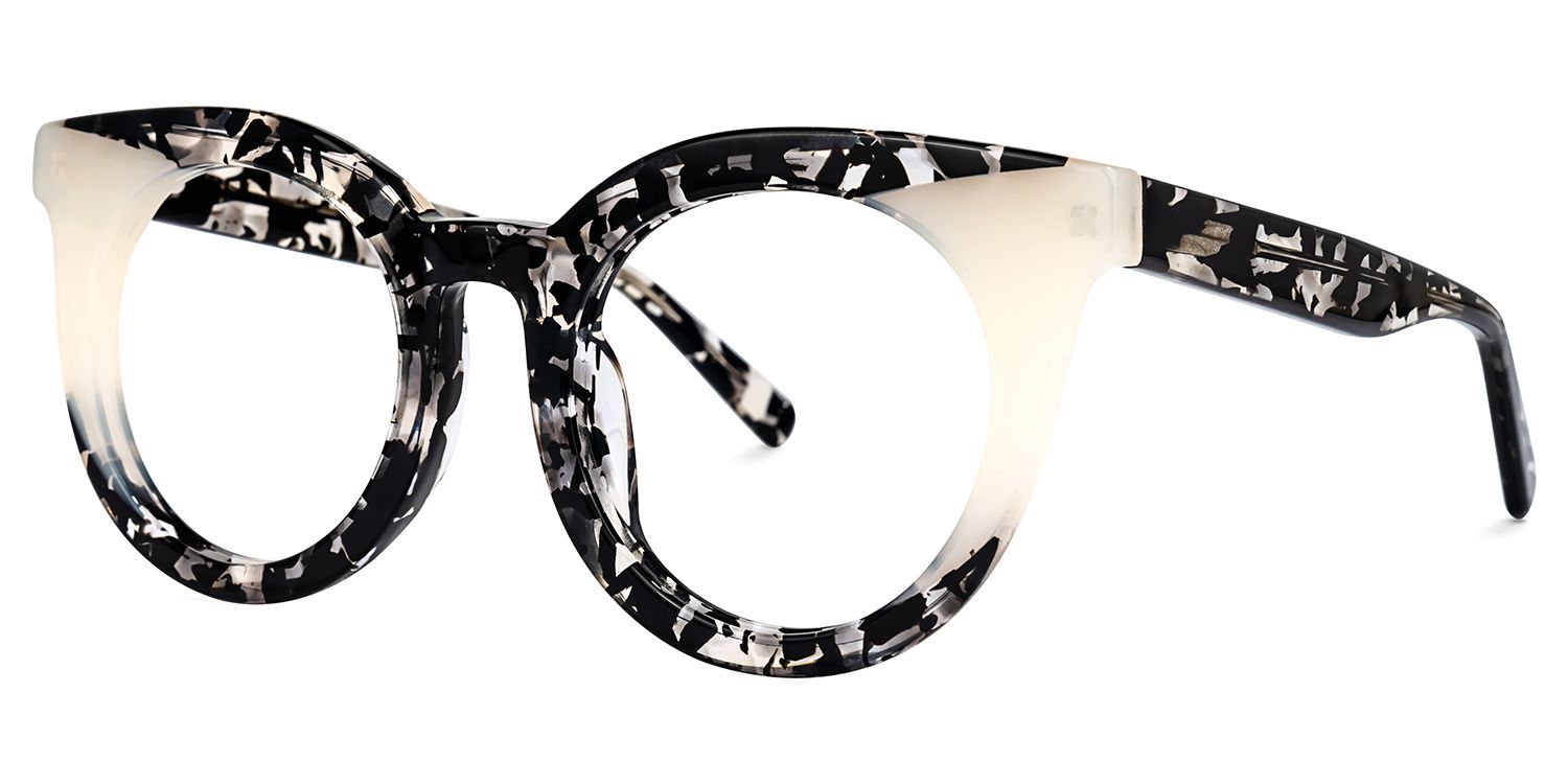 Round Pattern Eyeglasses | Vooglam.com Front View