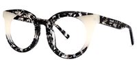 Round Pattern Eyeglasses | Vooglam.com Front View