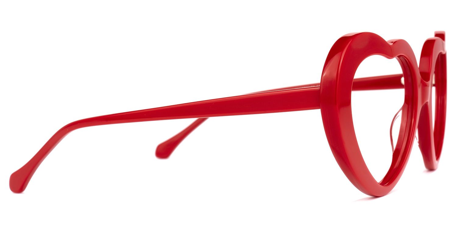 Dorismar - Heart-Shaped Red Glasses Unique Style | Vooglam 4