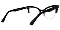 Drayton - Cat Eye Black Eyeglasses | Vooglam Side View