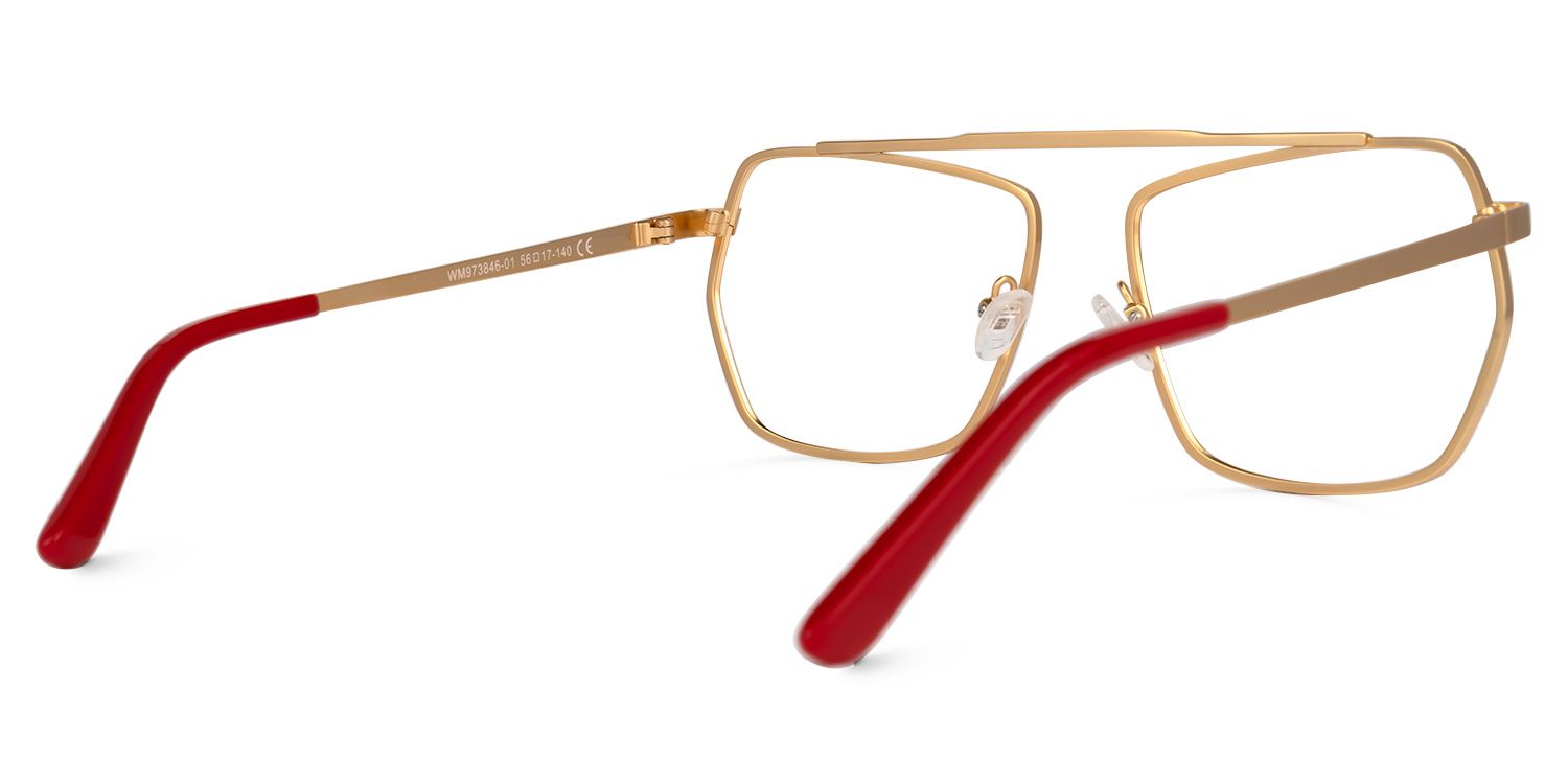 Alexa - Aviator Gold Eyeglasses product detail 3