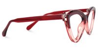 Geometric Red Eyeglasses | Vooglam.com