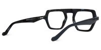 Singh - Geometric Blue Eyeglasses | Vooglam Side View