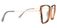 Square Brown Eyeglasses | Vooglam.com 