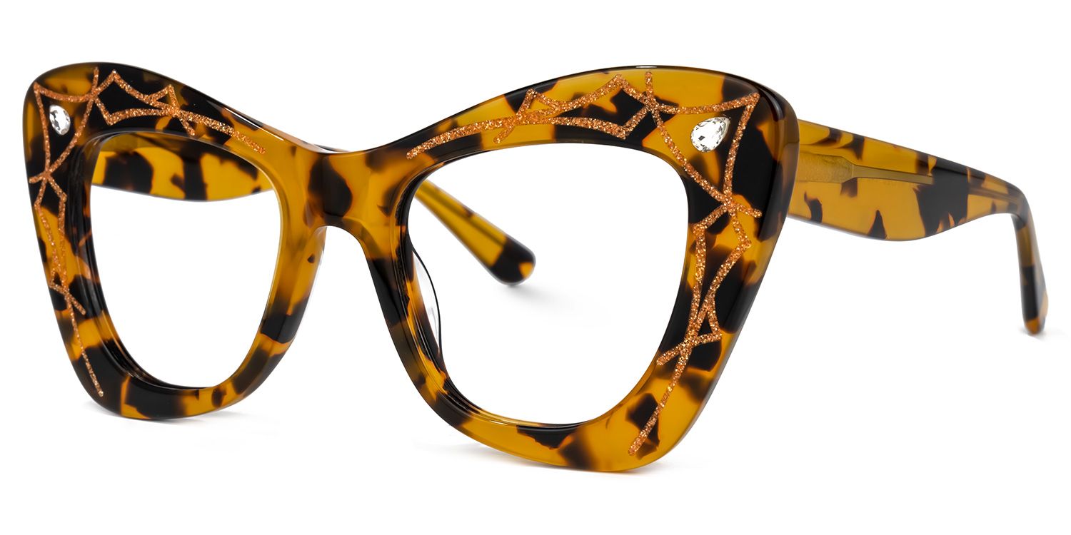 Zavala - Square Tortoise Eyeglasses | Vooglam Front View