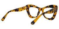 Zavala - Square Tortoise Eyeglasses | Vooglam Side View