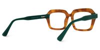 Rectangle Brown Eyeglasses | Vooglam.com Side View