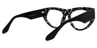 Cat Eye Black Eyeglasses | Vooglam.com Side View