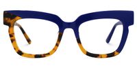 Fludd - Rectangle Blue Eyeglasses | Vooglam Angle View