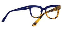 Fludd - Rectangle Blue Eyeglasses | Vooglam Side View