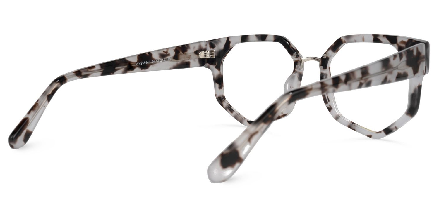 Geometric Tortoise Eyeglasses by Vooglam.com - Side View