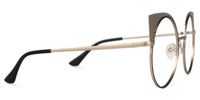 Cat Eye Gold Eyeglasses | Vooglam.com 