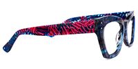 Rectangle Floral Eyeglasses | Vooglam.com