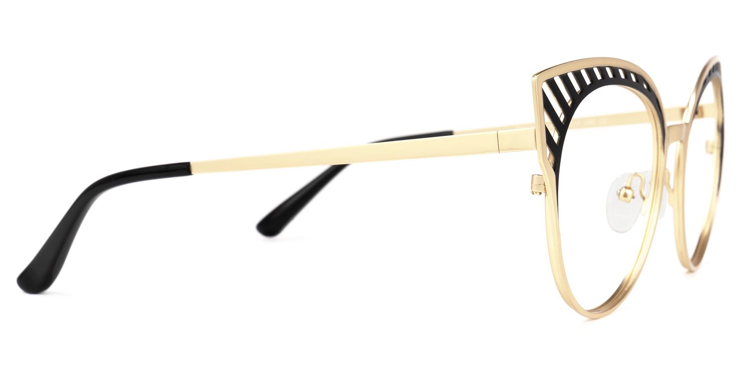 Botello - Cat Eye Gold Eyeglasses | Vooglam 4