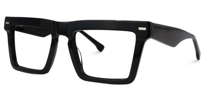Kenty - Thick Frames Eclectic Black Glasses