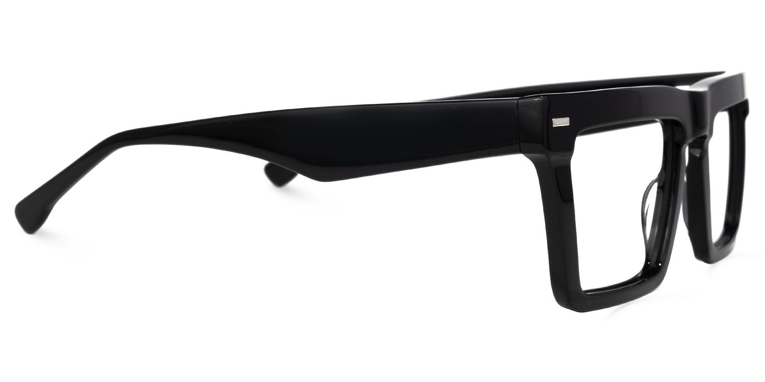 Kenty - Thick Frames Eclectic Black Glasses | Vooglam 4