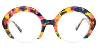 Thompson - Round Multicolor Eyeglasses | Vooglam Angle View