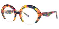 Thompson - Round Multicolor Eyeglasses | Vooglam Front View