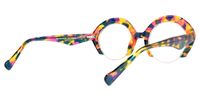 Thompson - Round Multicolor Eyeglasses | Vooglam Side View