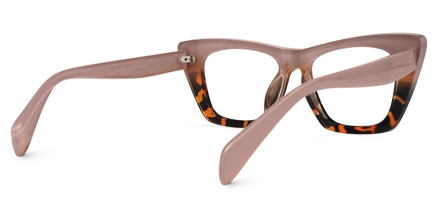 Griffin - Rectangle Tortoise Eyeglasses by Vooglam - Side View