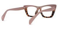 Griffin - Rectangle Tortoise Eyeglasses | Vooglam Side View