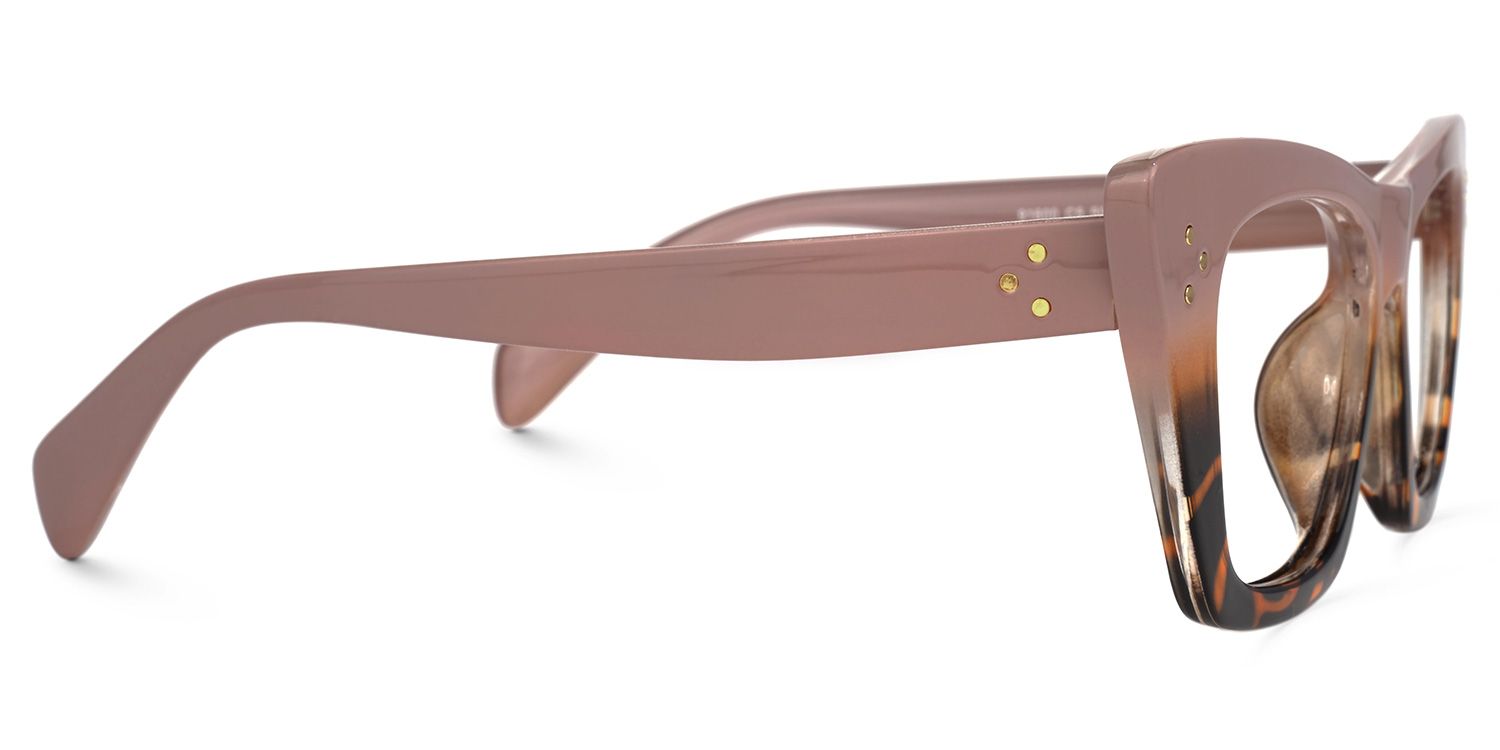 Griffin - Rectangle Tortoise Eyeglasses by Vooglam - Product View 4