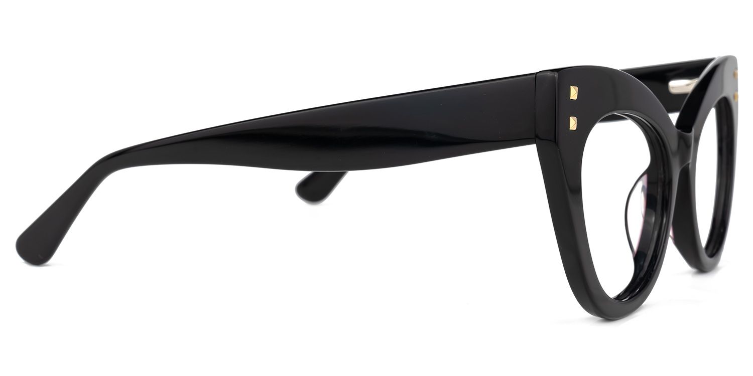 Mancilla - Cat Eye Black Eyeglasses | Vooglam 4
