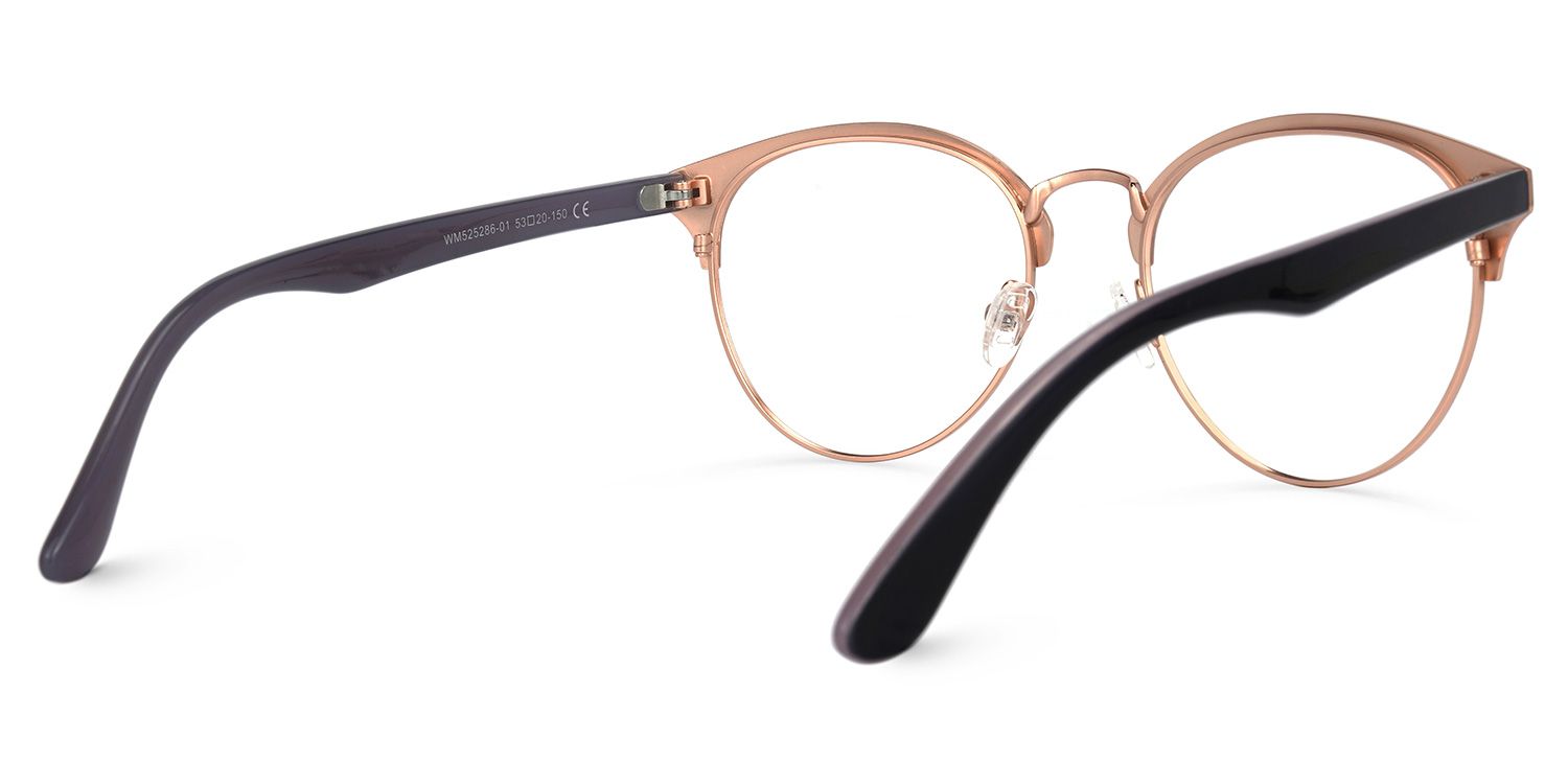 Browline Multicolor Eyeglasses | Vooglam.com Side View